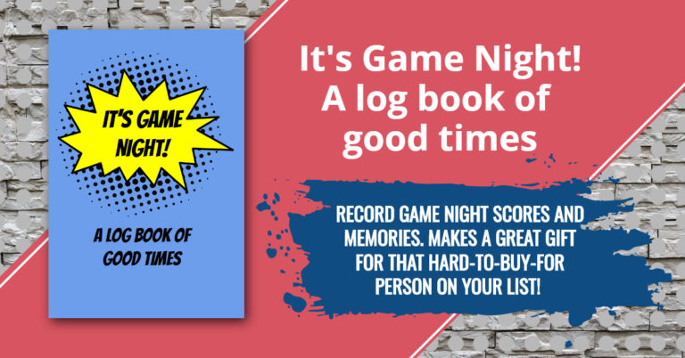 It's Game Night: A Log Book of Good Times
